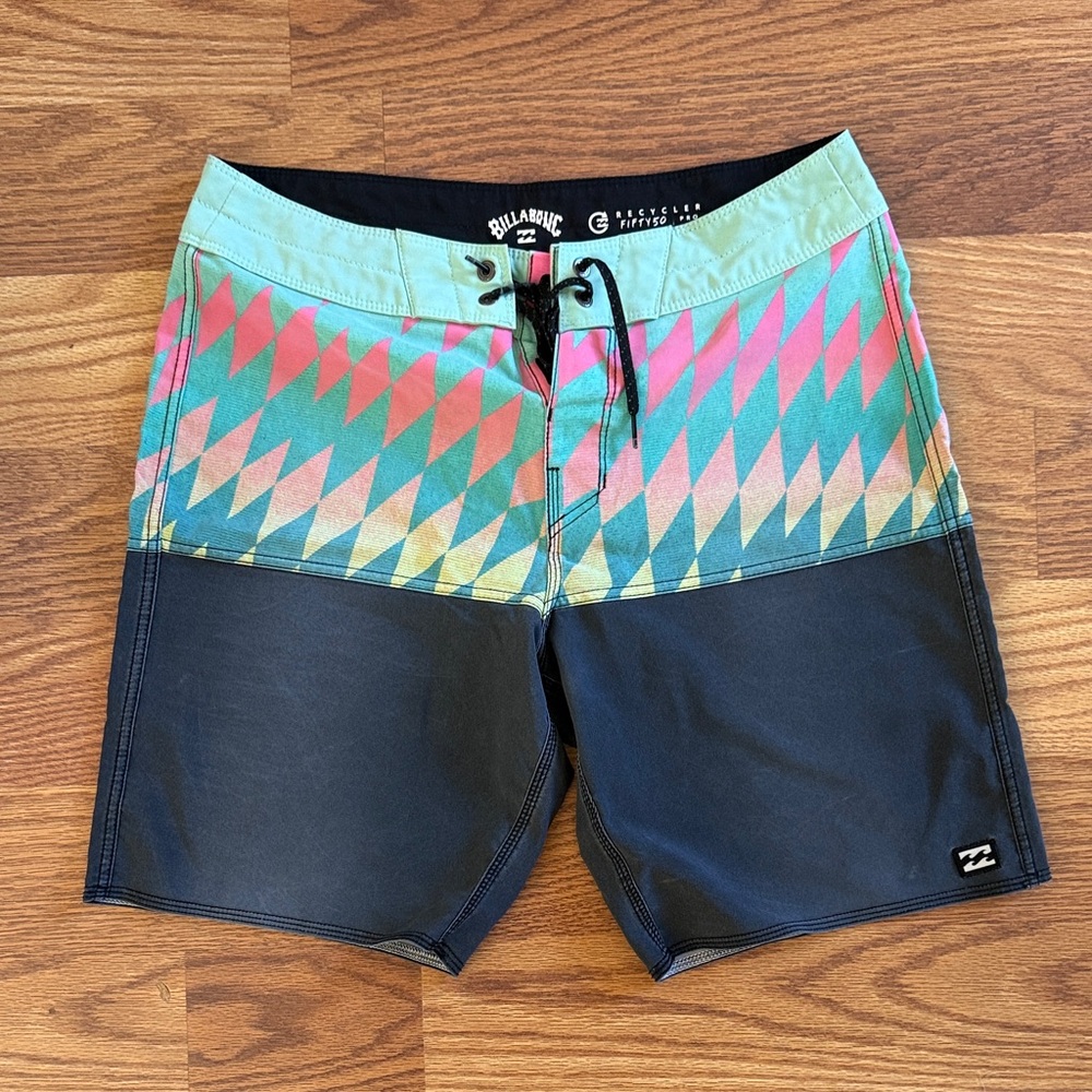 Billabong Colorful Geometric Board Shorts